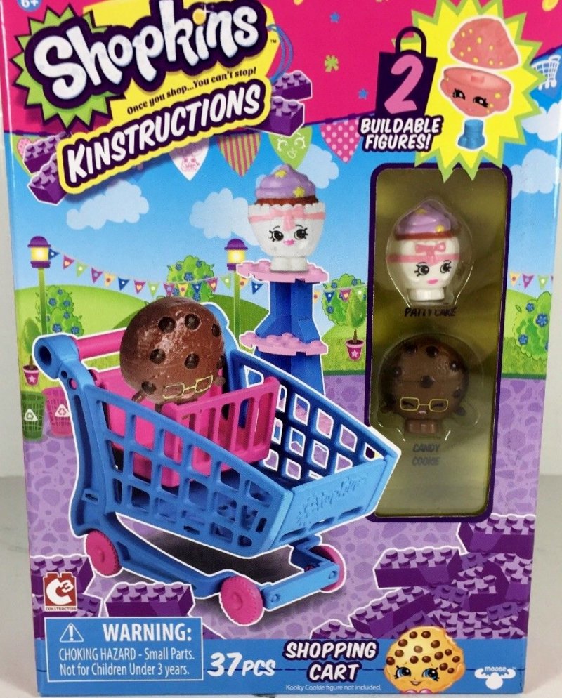 Shopkins Kinstructions Shopping Cart Patty Cake and Candy Cookie
