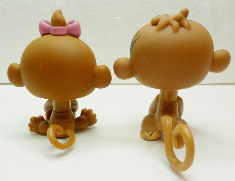 Littlest Pet Shop Chimp #359, Monkeys #485, #600, #946