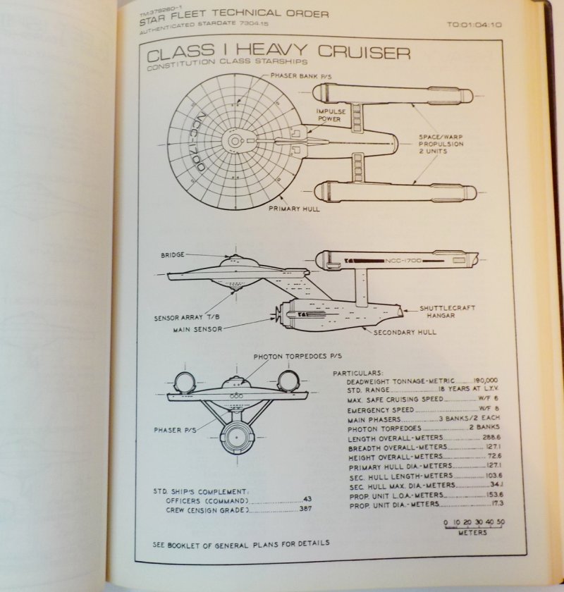 Star Trek TOS: Star Fleet Technical Manual by Franz Joseph 1st ed 1975