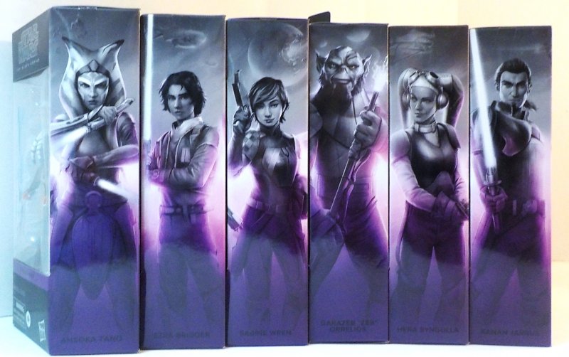 6 inch Black Series Galaxy Collection figure lot Ahsoka, Sabine, Hera, Kanan, Erza and Zeb
