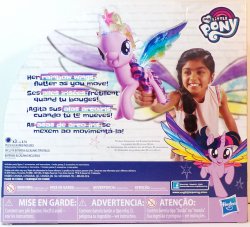 my little pony rainbow wings twilight sparkle with lights and moving wings