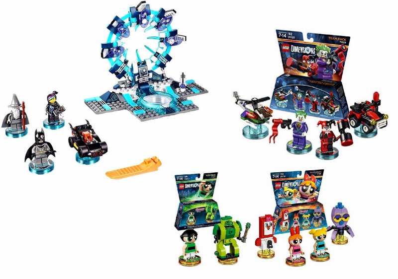 Starter Pack, Joker and Harley, Bubbles and Blossom team packs, Buttercup funpack