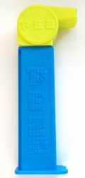 PEZ Coach Whistle lime green 2006 release solid color retired loose