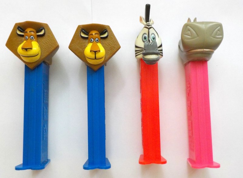 Alex the Lion variations, Marty the Zebra, Gloria