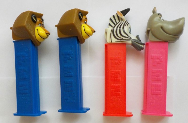 Alex the Lion variations, Marty the Zebra, Gloria