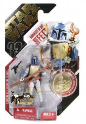 Star Wars Animated Debut Boba Fett 30th Anni Collection gold coin figure