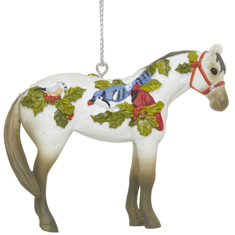 Winter Feathers Trail of the Painted Ponies Ornament