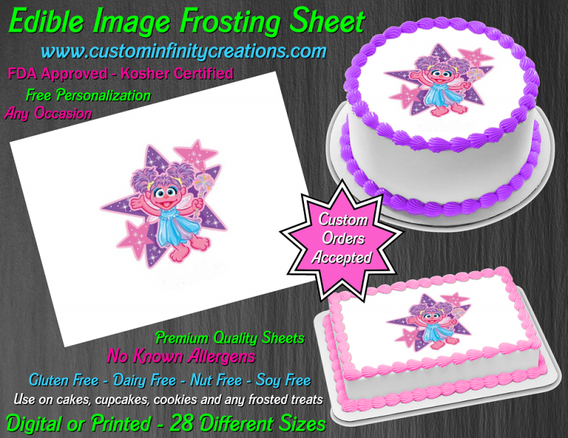 Abby Cadabby Edible Image Icing Frosting Sheet 4 Cake Cupcake