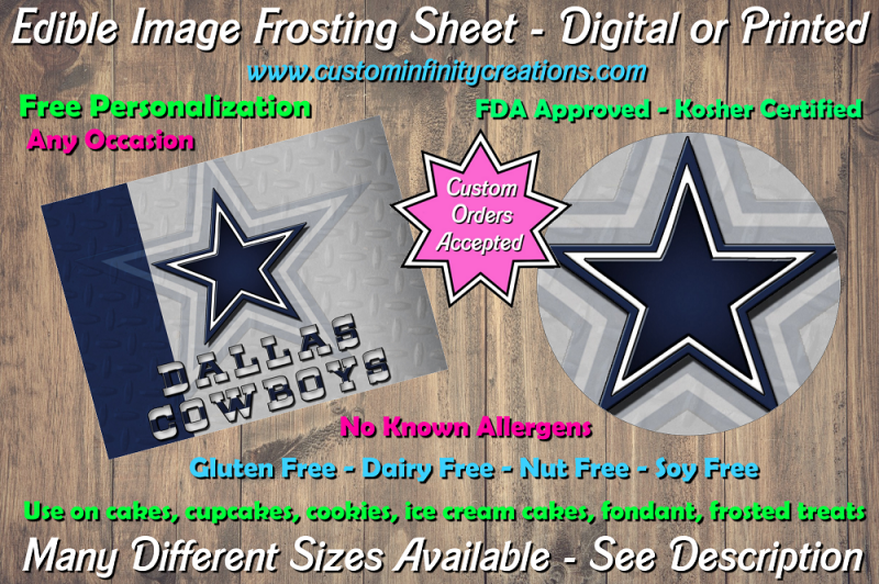 Home Furniture Diy Baking Decorations Dallas Cowboys Football