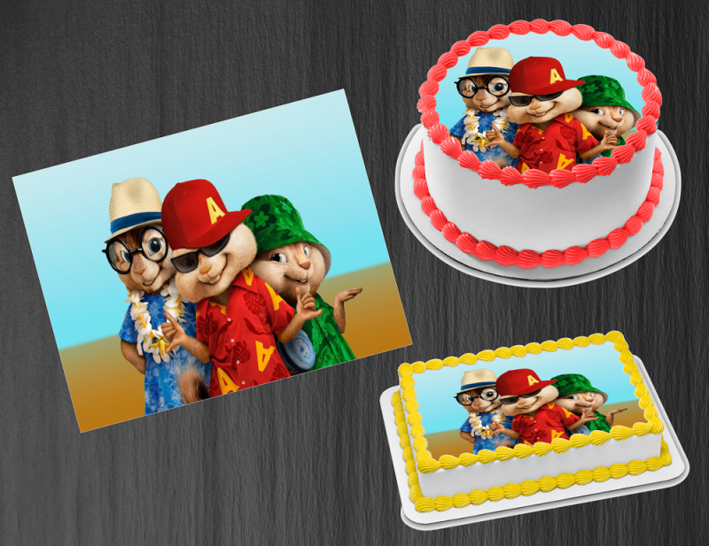 Alvin And The Chipmunks Edible Image Frosting Sheet 12 Cake