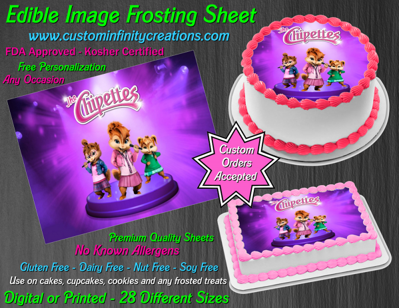 Alvin And The Chipmunks Edible Image Frosting Sheet 35 Cake