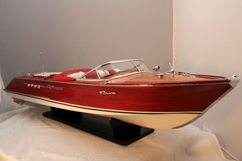 Boat Model Special Riva Aquarama Large 3 Foot Length Top Quality Made !