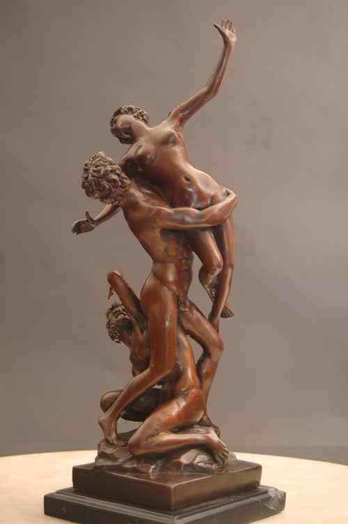 Hellenic Bronze Rape of Sabine Woman Giambologna 1580 Lost Wax Casting Process