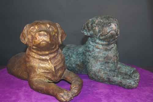 Dog Doorstop Heavy Bronze Rottweiler/ Lab Door Stop / Accent