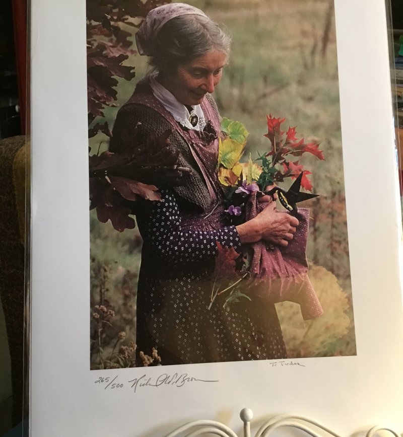 Tasha Tudor Author Photograph SIGNED RARE Limited Edition ORIG W Richard Brown