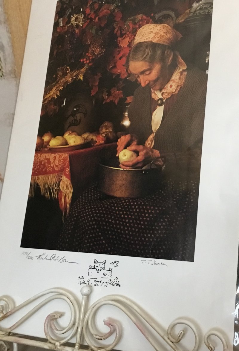 Image 5 of Tasha Tudor Original Art Drawing Corgi Pen Ink on Tasha Peels Potato LtEd Photo 
