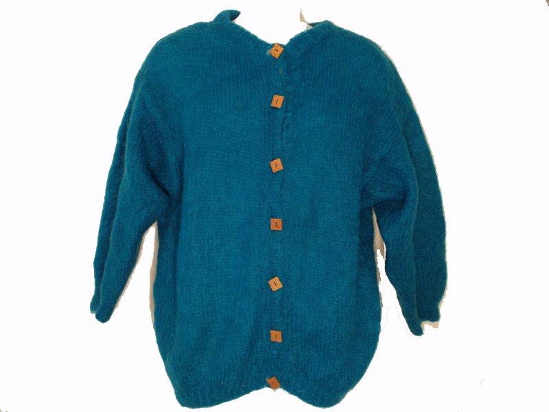 Vintage Fuzzy Blue Cardigan Mohair XL Slouchy Vintage Fuzzy Blue Cardigan Mohair XL Slouchy