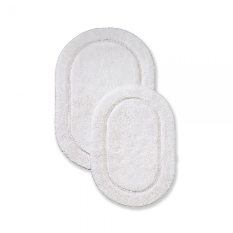 Made of combed cotton these rugs are made to last and are able to go through the washing machine without any wear and tear or fade of color. Each set comes with two bath rugs of matching color.