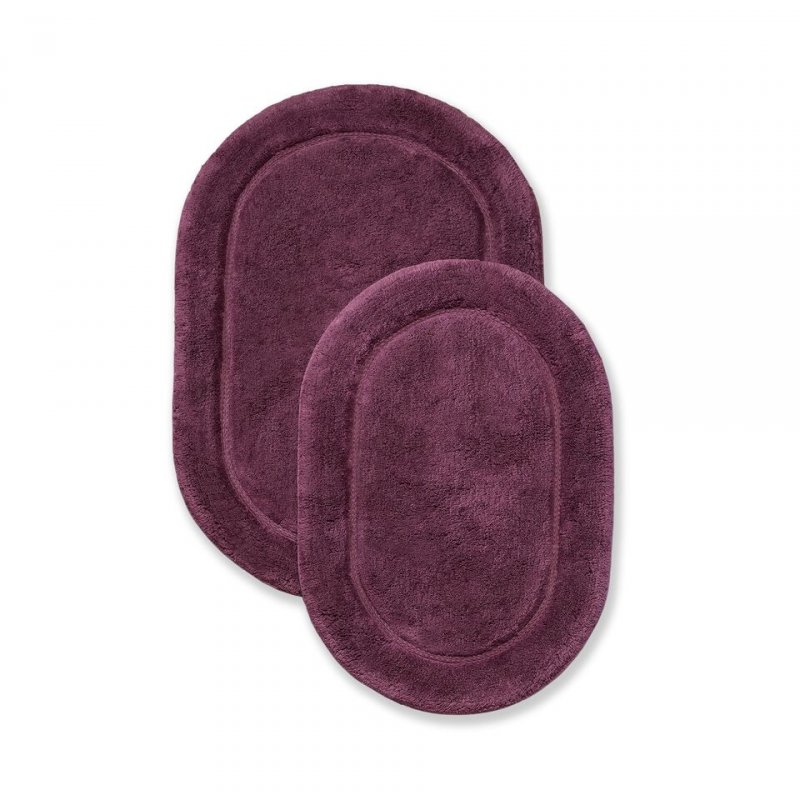 Made of combed cotton these rugs are made to last and are able to go through the washing machine without any wear and tear or fade of color. Each set comes with two bath rugs of matching color.