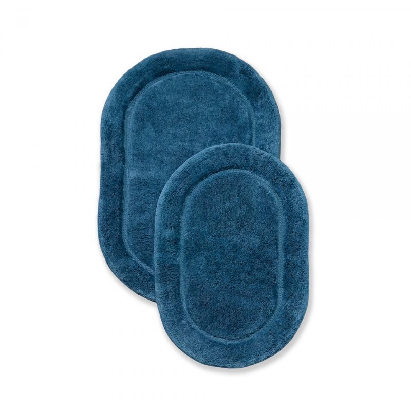 Made of combed cotton these rugs are made to last and are able to go through the washing machine without any wear and tear or fade of color. Each set comes with two bath rugs of matching color.
