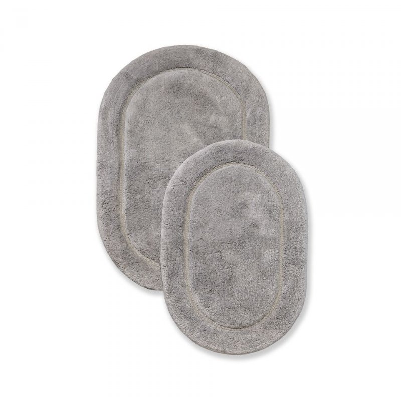 Made of combed cotton these rugs are made to last and are able to go through the washing machine without any wear and tear or fade of color. Each set comes with two bath rugs of matching color.