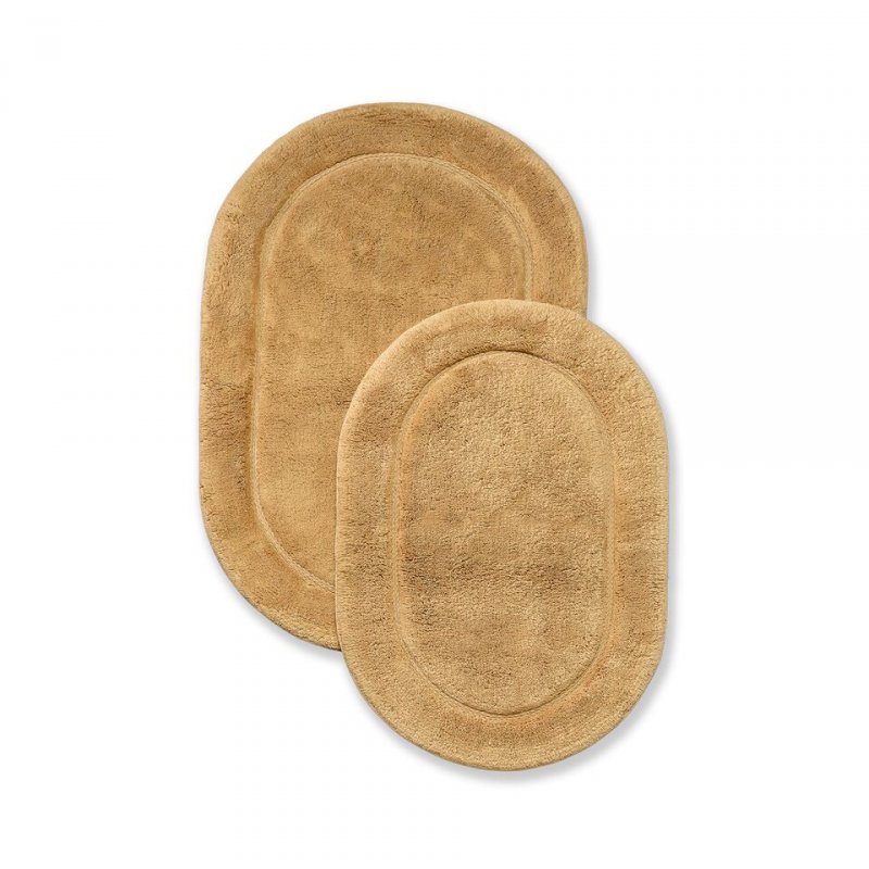 Made of combed cotton these rugs are made to last and are able to go through the washing machine without any wear and tear or fade of color. Each set comes with two bath rugs of matching color.