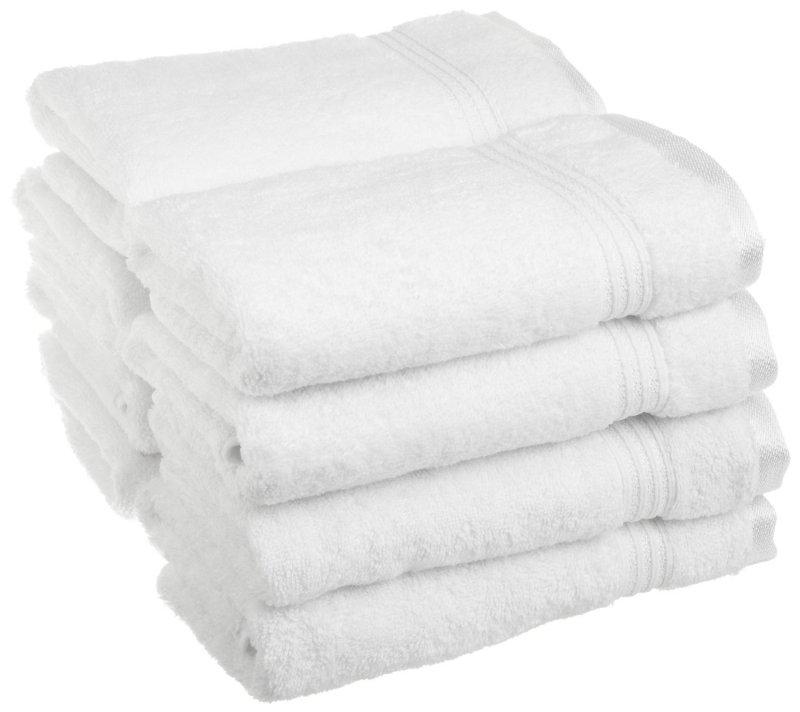 Superior 100-percent long staple cotton absorbent 600 GSM towels.