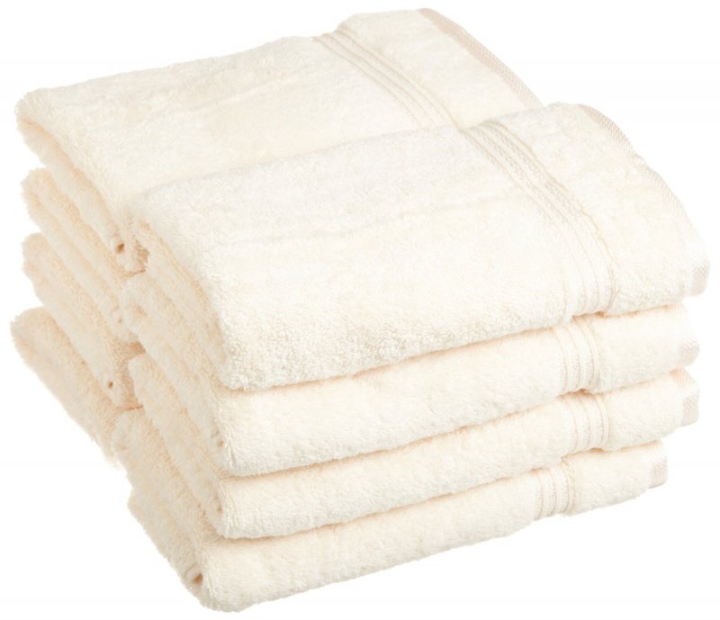 Superior 100-percent long staple cotton absorbent 600 GSM towels.