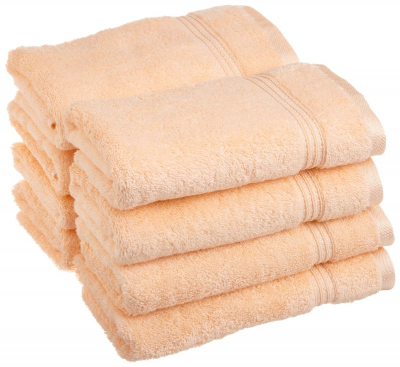 Superior 100-percent long staple cotton absorbent 600 GSM towels.