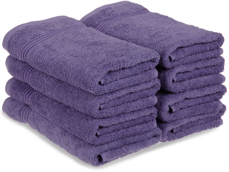 Superior 100-percent long staple cotton absorbent 600 GSM towels.