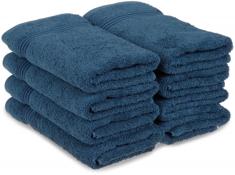 Superior 100-percent long staple cotton absorbent 600 GSM towels.