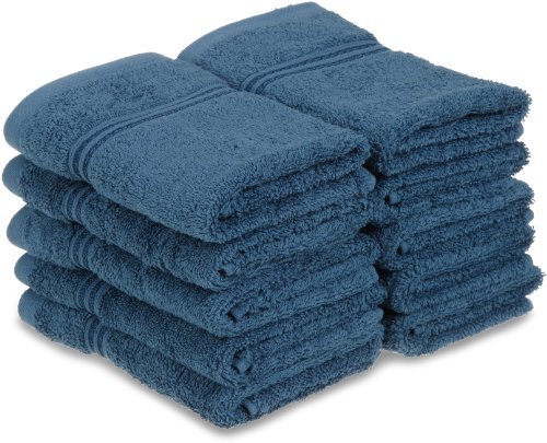 Superior 100-percent long staple cotton absorbent 600 GSM washcloths.