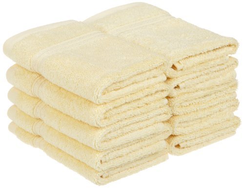 Superior 100-percent long staple cotton absorbent 600 GSM washcloths.