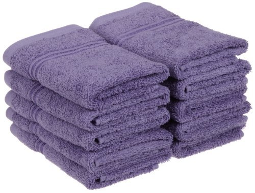 Superior 100-percent long staple cotton absorbent 600 GSM washcloths.