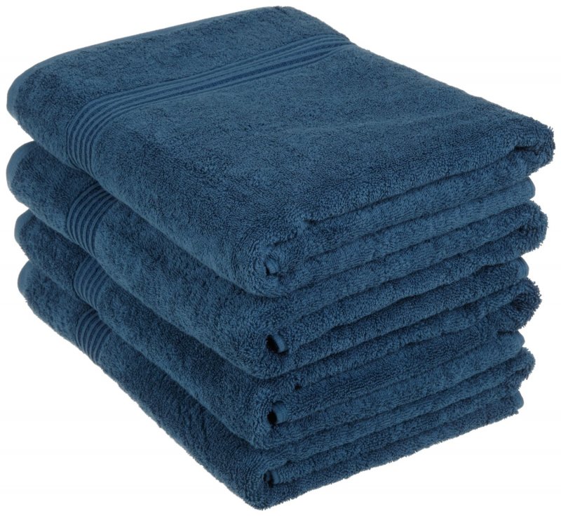 Superior 100-percent long staple combed cotton absorbent 600 GSM towels.