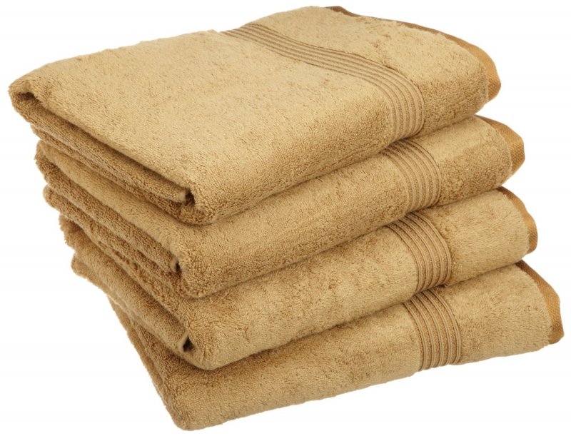 Superior 100-percent long staple combed cotton absorbent 600 GSM towels.