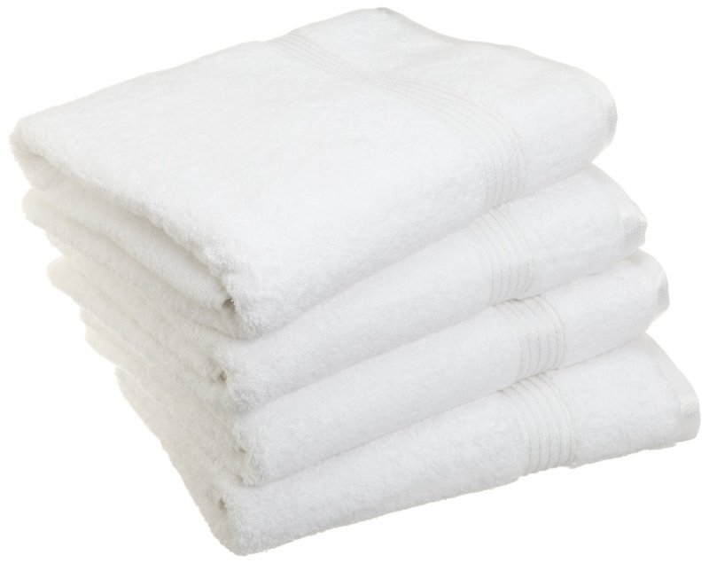 Superior 100-percent long staple combed cotton absorbent 600 GSM towels.