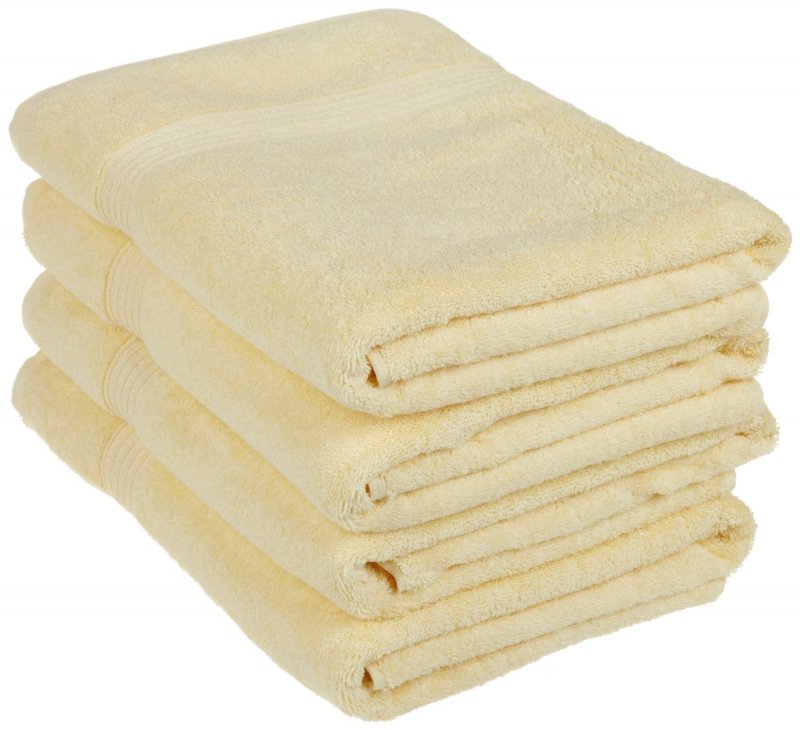 Superior 100-percent long staple combed cotton absorbent 600 GSM towels.