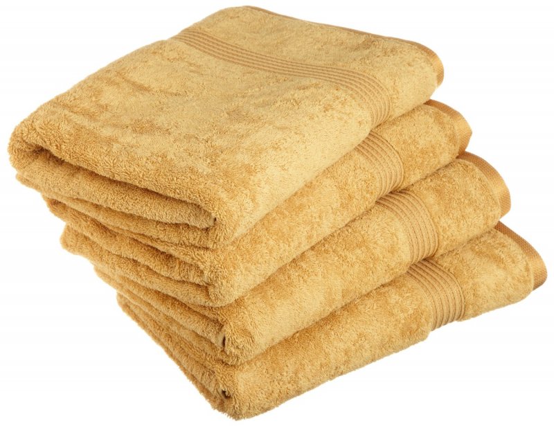 Superior 100-percent long staple combed cotton absorbent 600 GSM towels.