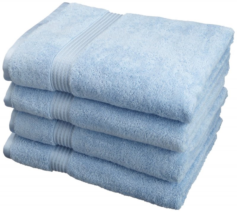Superior 100-percent long staple combed cotton absorbent 600 GSM towels.