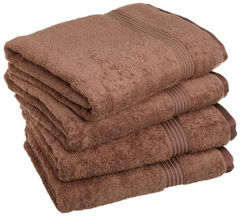 Superior 100-percent long staple combed cotton absorbent 600 GSM towels.