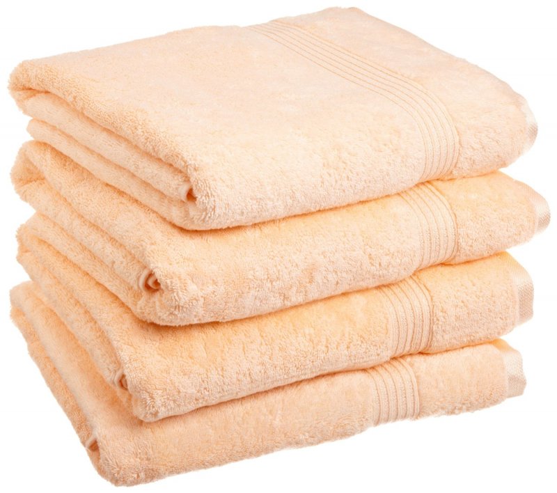 Superior 100-percent long staple combed cotton absorbent 600 GSM towels.