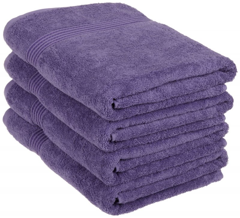 Superior 100-percent long staple combed cotton absorbent 600 GSM towels.