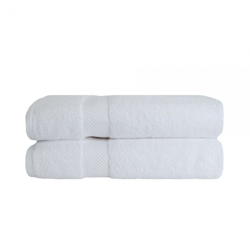 Soft and absorbent, 100% long staple cotton.