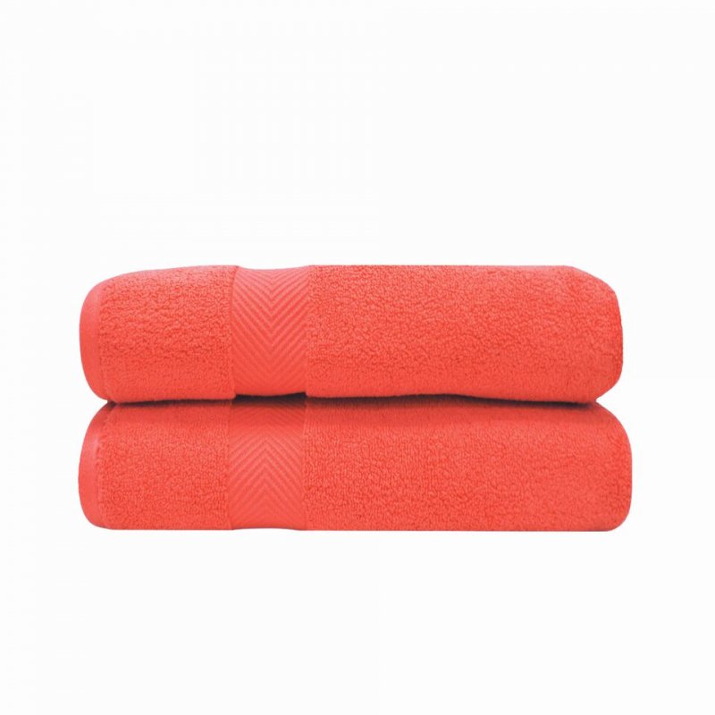 Soft and absorbent, 100% long staple cotton.