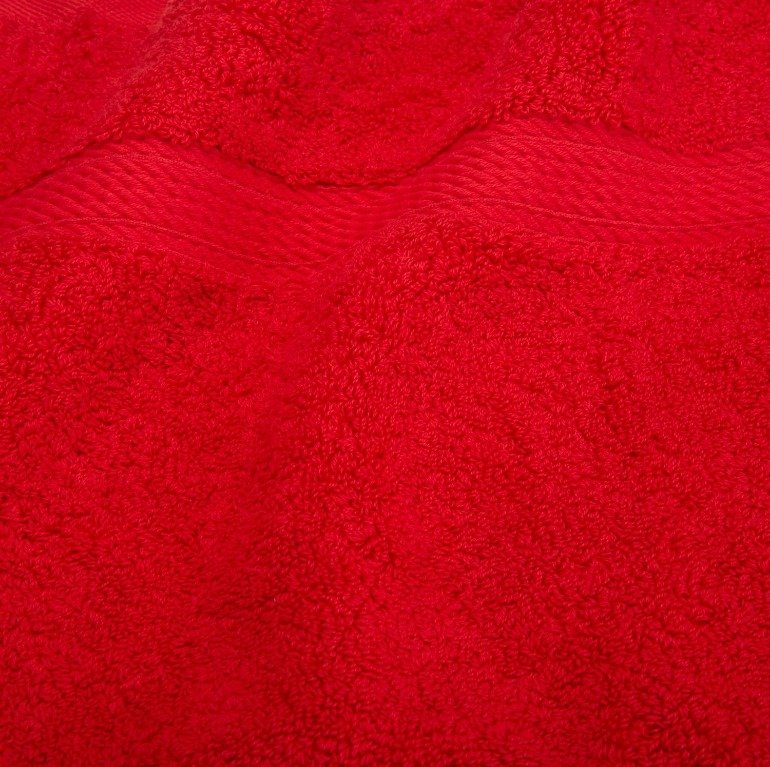 Red 900 GSM Egyptian Cotton 2 Piece Towel Set