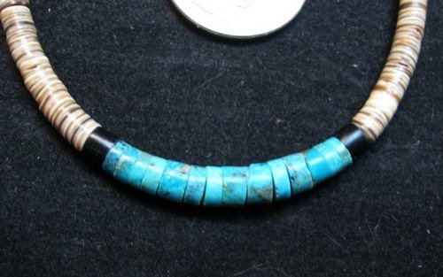 Image 1 of Santo Domingo Multi-stone Heishi 18-inch Necklace, Delbert Crespin