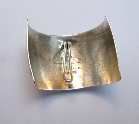 Image 2 of Native American Sterling Silver Ponytail Holder by Charles Trujillo