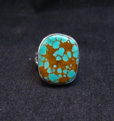 Image 0 of Navajo Royston Turquoise Silver Ring sz5-3/4, Everett Mary Teller