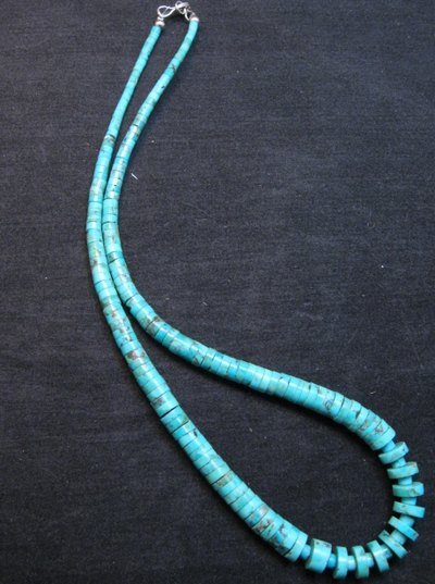 Image 2 of Lupe Lovato Santo Domingo Kewa Turquoise Necklace 19